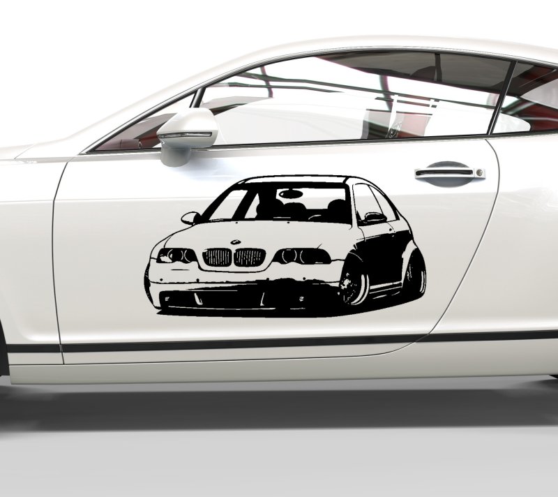 13130 BMW M3 E46 Aufkleber